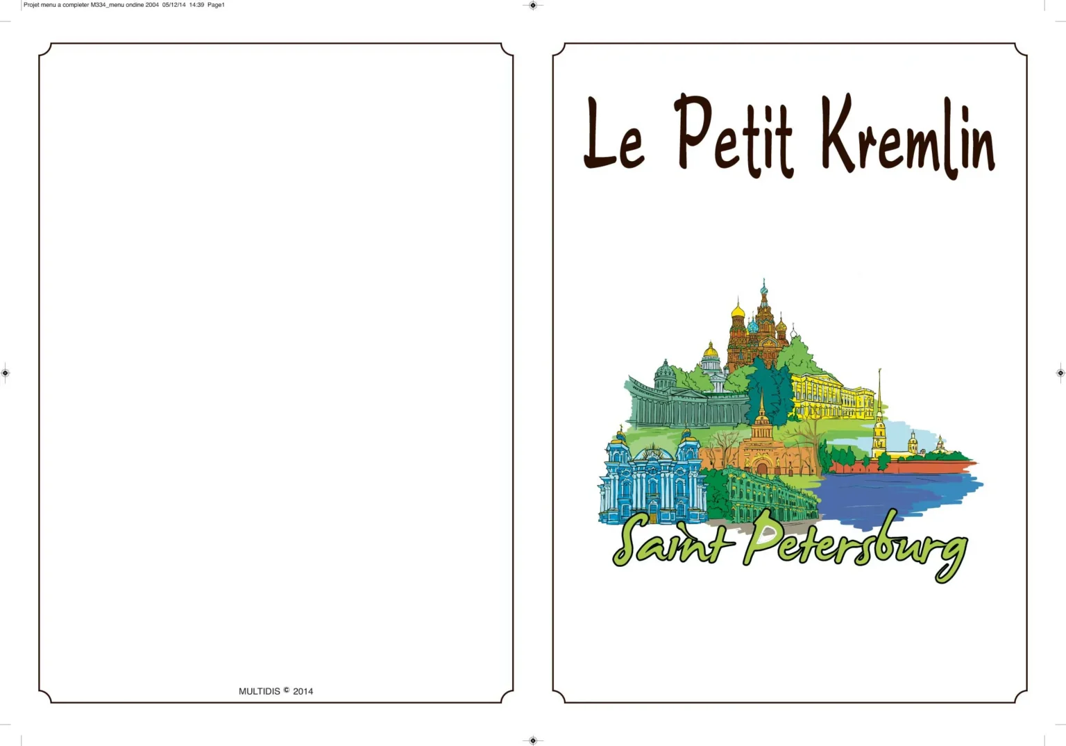 carte restaurant russe