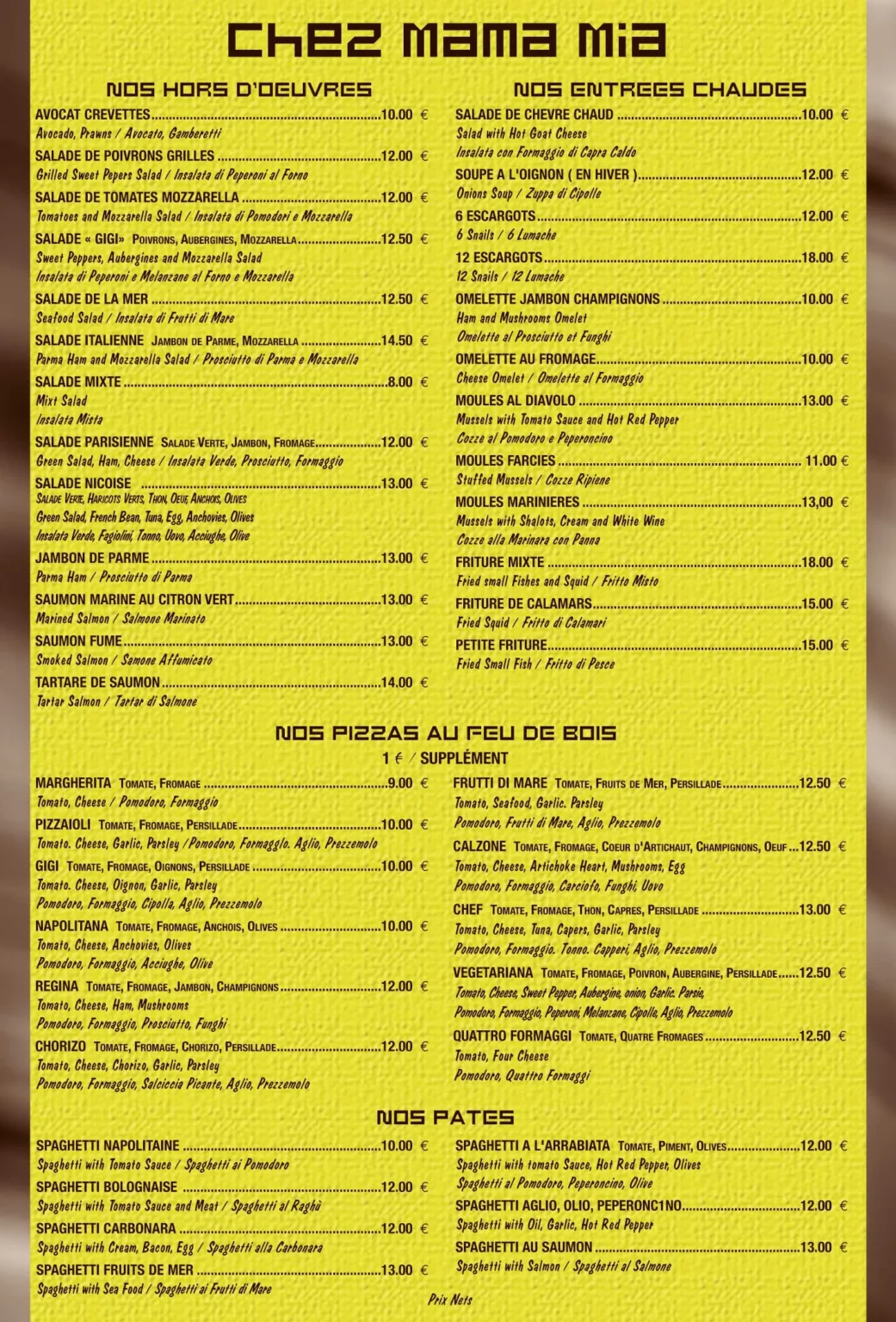 menu vertical