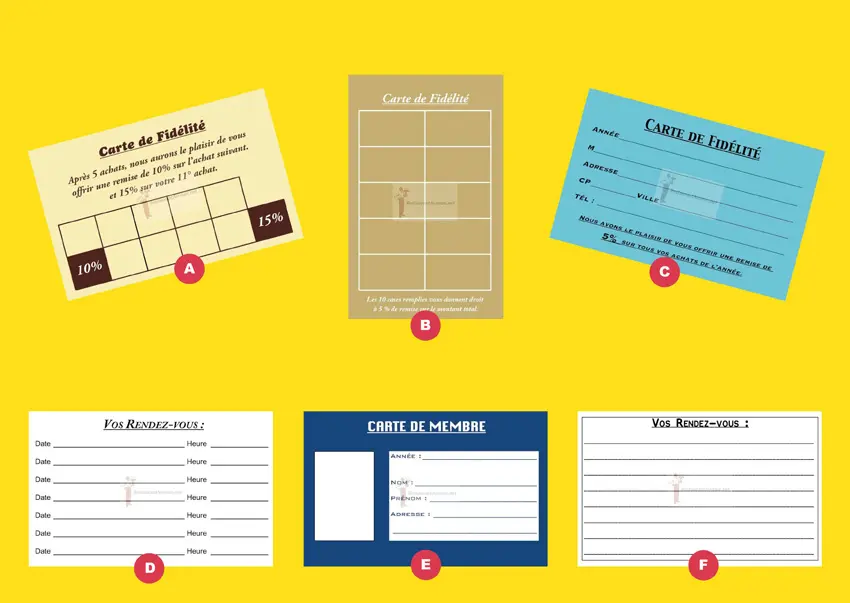 cartes de fidelite