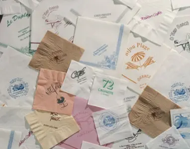 serviette ouate imprimee