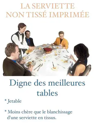 serviette intissée